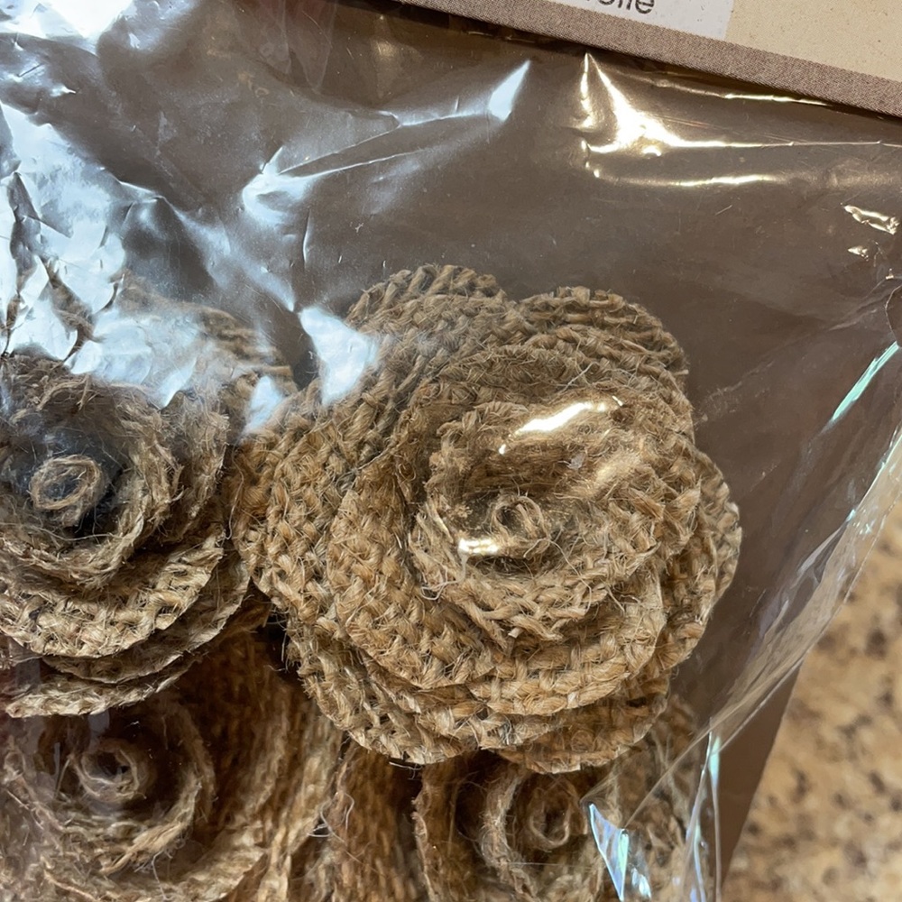 David Tutera Burlap Flowers